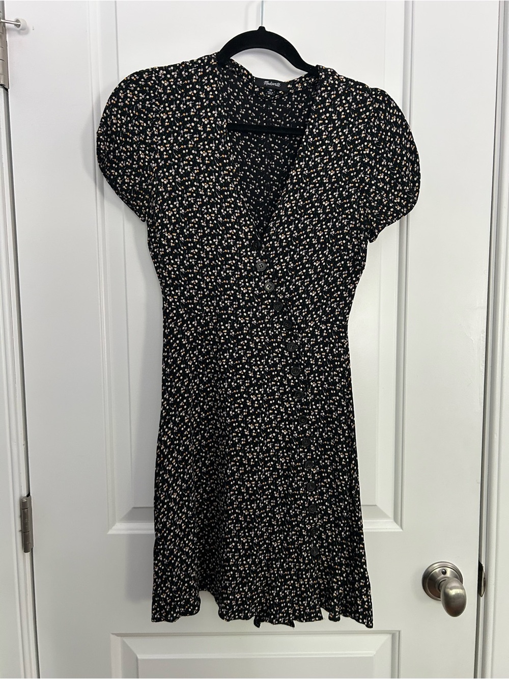Madewell Button Wrap Dress In Playground Posies